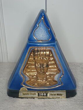 VTG Jim Beam Pyramid Decanter 1970s Imperial Session Indianapolis Egyptian